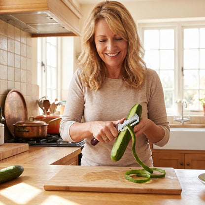 Multifunctional Vegetable Peeler Cabbage Shredder Veggie Chopper Multi Functional Slicer Julienne for Kitchen Stainless Steel Eplucheur Legumes Thickened Fruit Knife Potato Slicer Peelers (3pcs)