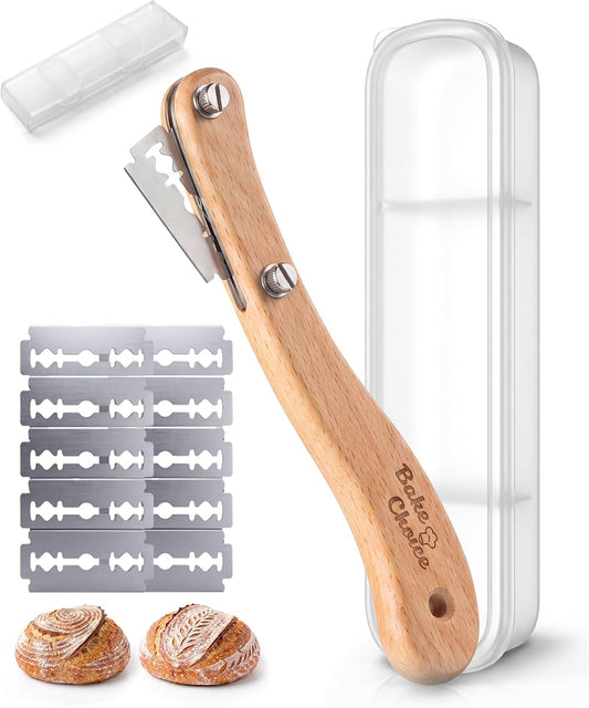 Bake Choice Bread Lame, Sourdough Scoring Tool with Ergonomic Wooden Handle