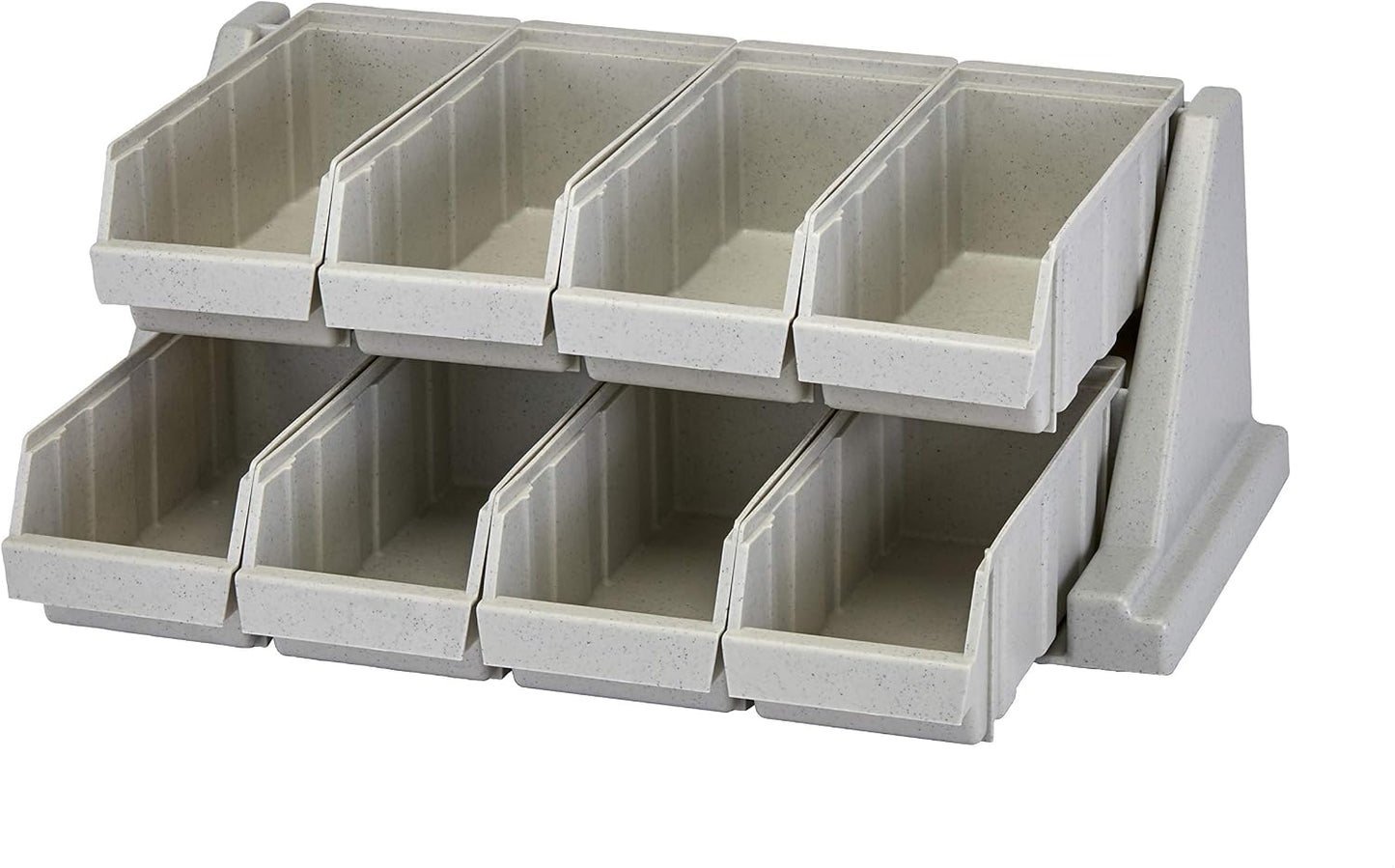 Cambro Versa - Self Serve Condiment and Utensil Bin - 12 Storage Bins - Ideal for food and coffee condiments (Black)