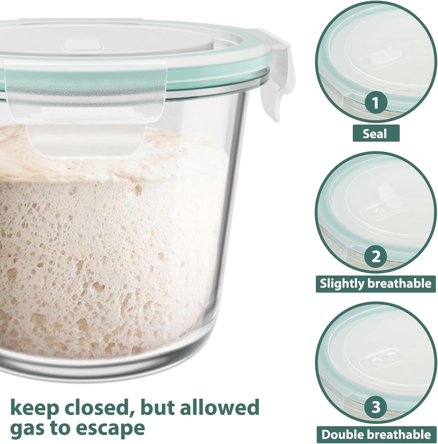 Freshmage 23oz Glass Meal Prep Containers with Lids, Airtight 3-Cup Glass Storage Containers Set, Heat-Resistant BPA-Free for Soup, Leftover, Microwave, Dishwasher, and Freezer Safe (6 Packs)