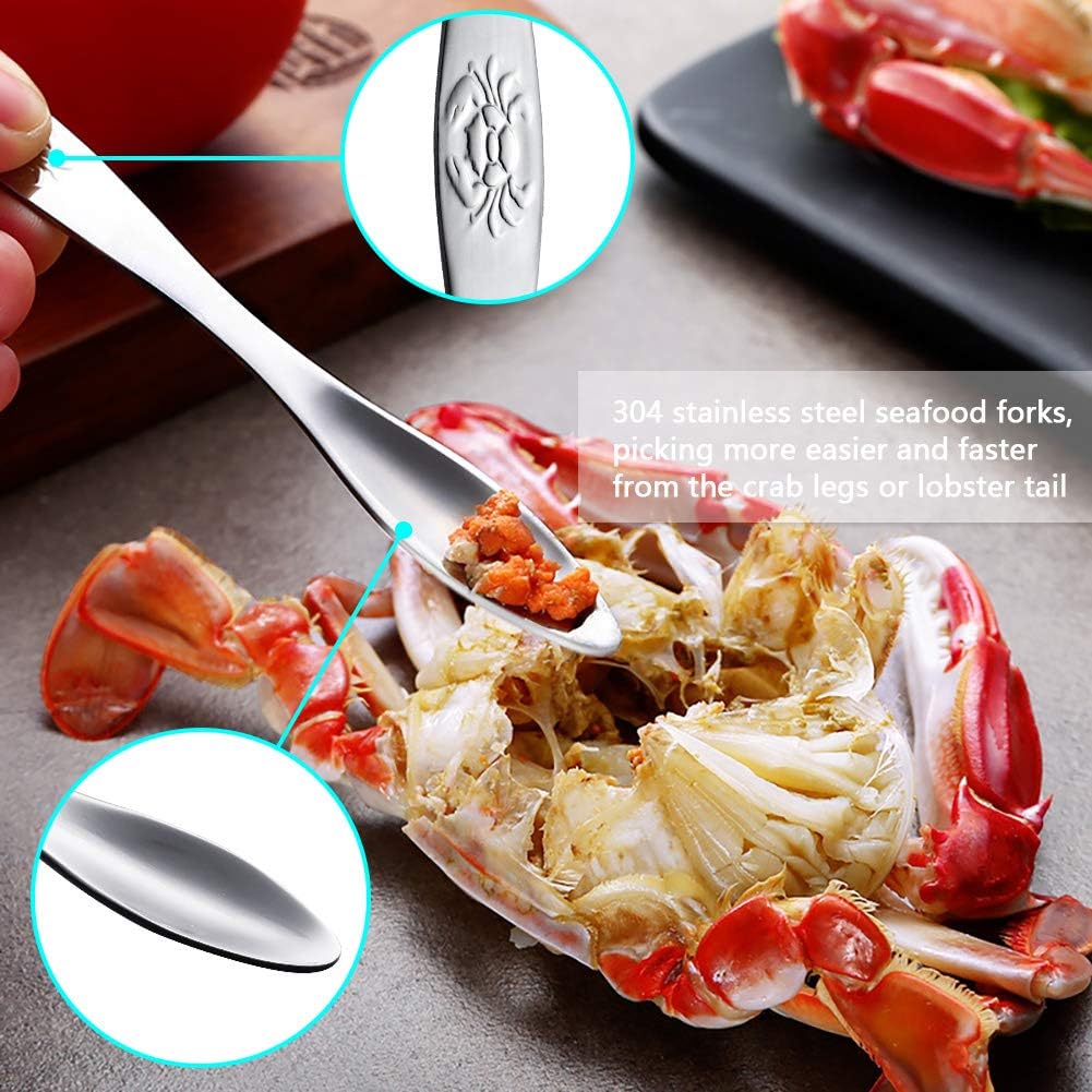 Crab Leg Crackers and Tools - Lobster Crackers and Picks Set