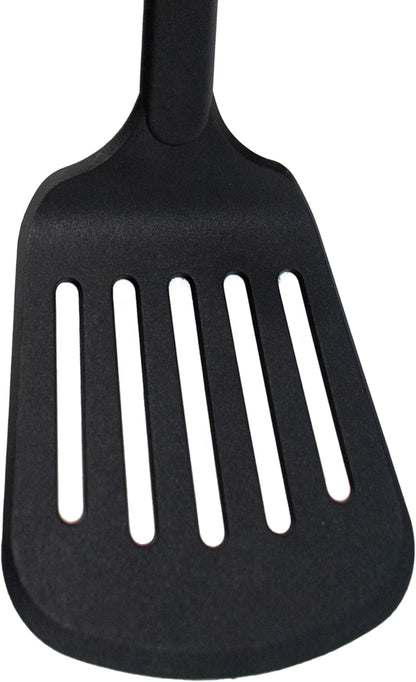 Norpro Nylon Nonstick 13-Inch Slotted Spatula, Black