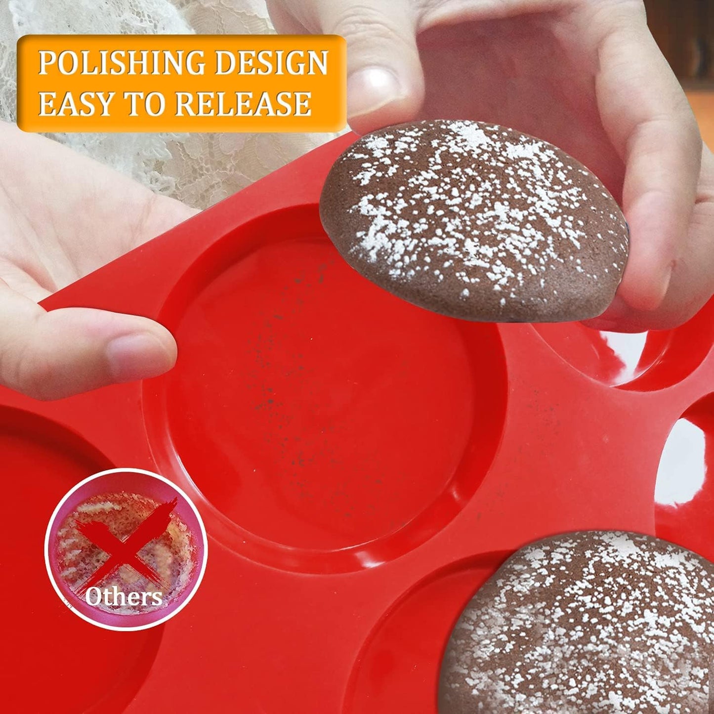 Walfos Silicone Cupcake Pan Set, 2-Piece Mini 24 Cups Muffin Baking Pan, BPA Free and Dishwasher Safe, Non-stick , Great for Making Muffin Cakes, Fat Bombs