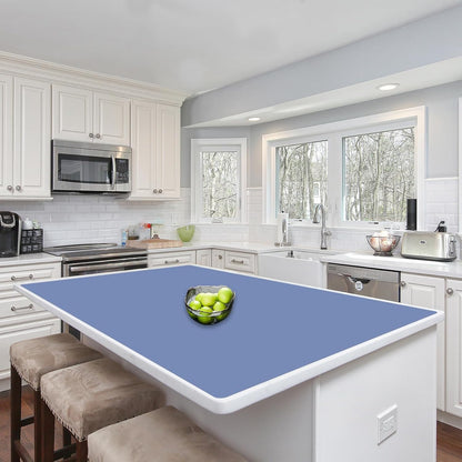 Silicone Mats for Kitchen Counter, 47.3"x23.6"x0.08" Largest Heat Resistant Mat Kitchen Island Waterproof 2MM Thick Countertop Protector Mat Nons-slip Extra Large Counter Mat (Black)