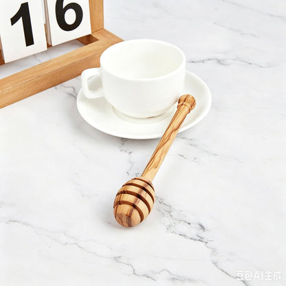 Handmade Olive Wood Honey Dipper/Honey Spoon/Honey Server/Honey Stick