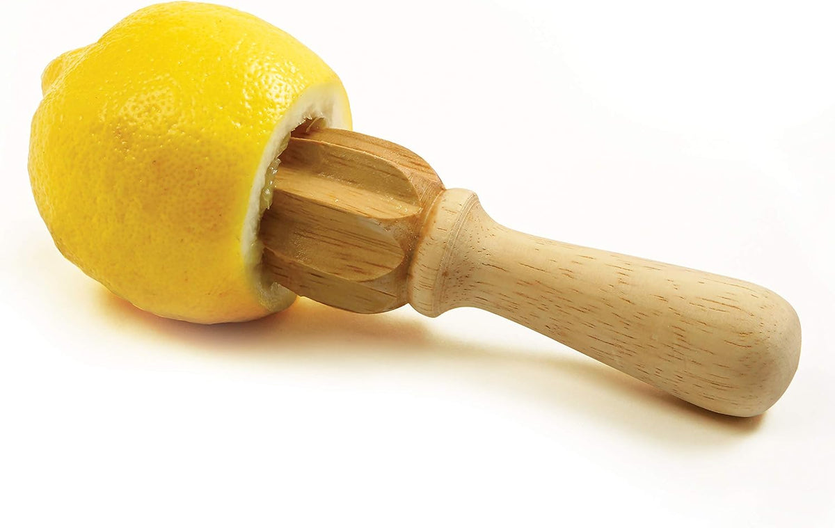 Norpro Solid Wood Citrus Reamer, 5.5″ Handheld Juicer