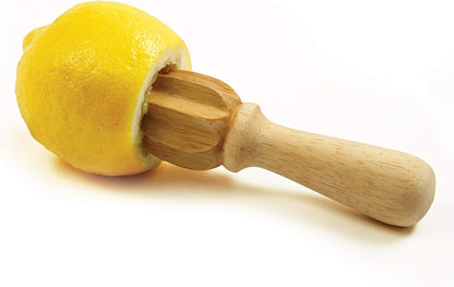 Norpro Solid Wood Citrus Reamer, 5.5″ Handheld Juicer
