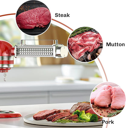 GVODE Meat Tenderizer Attachment for KitchenAid Stand Mixer, Steel Gears