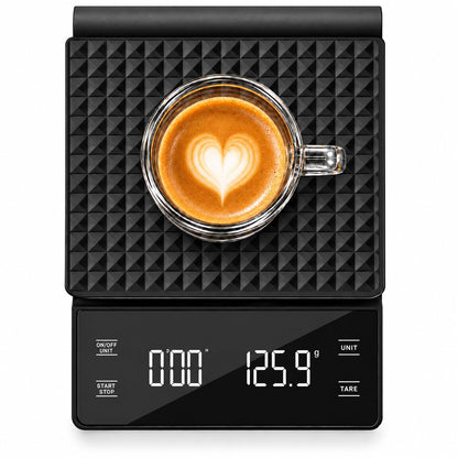 NKOVE Coffee Scale with Timer, 0.1g High Precision Espresso Scale 3kg