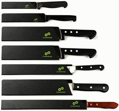 EVERPRIDE Chef Knife Sheath Set Universal Blade Edge Cover Guards for Chef’s and Kitchen Knives – Durable, BPA-Free, Felt Lined, Sturdy ABS Plastic – Knives Not Included
