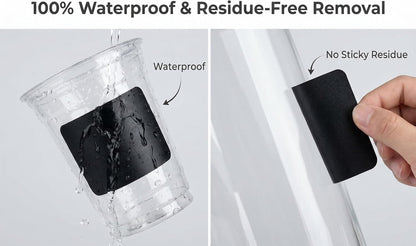 Blackboard Labels - 185 Waterproof Reusable Blackboard Stickers with 3 Liquid Chalk for Mason Jars, Party Decor, Craft Rooms, Weddings, Storage。