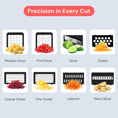Fullstar Essential Vegetable Chopper & Mandoline Slicer 8-in-1 Kitchen Tool