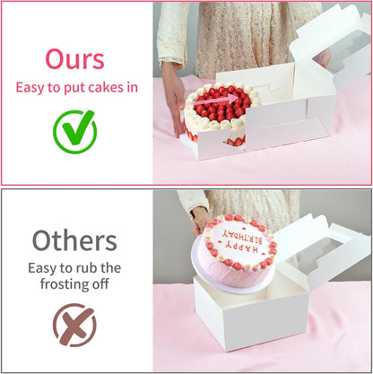WINKIO Cake Boxes 12 inch, Cake Carrier Holder, Storage Transport Container