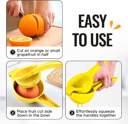 Zulay Kitchen Metal Orange Squeezer