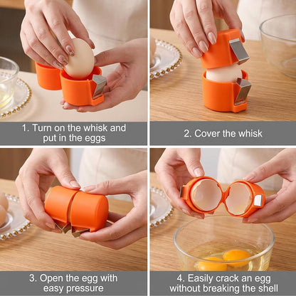 Egg Cracker, 3 PCS Multi Color Egg Cracker Tool Kit for Hard Boiled Eggs
