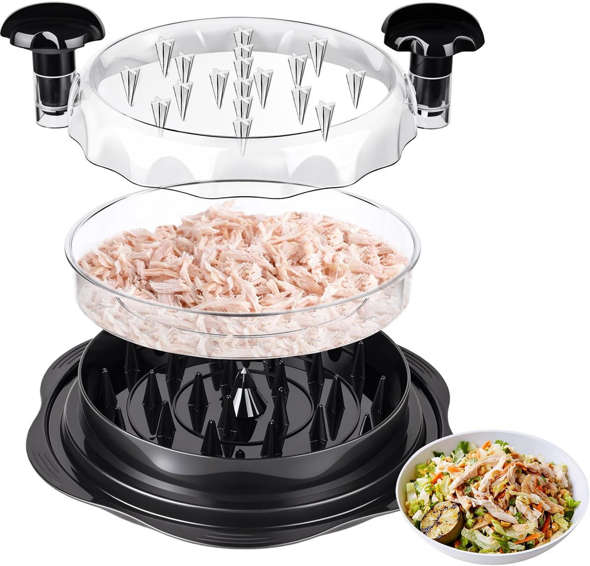 Chicken Breast Shredder, Large Visible Meat Shredder Tool Twist