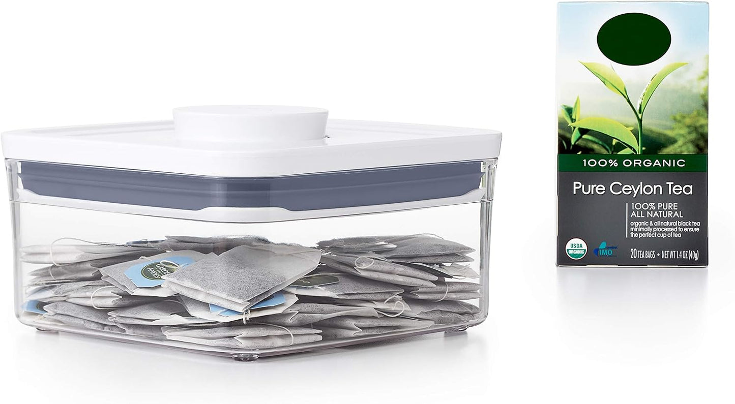 OXO Good Grips POP Container - Airtight Food Storage - Big Square Short 2.8 Qt Ideal for 5 lbs of sugar, cookies or crackers