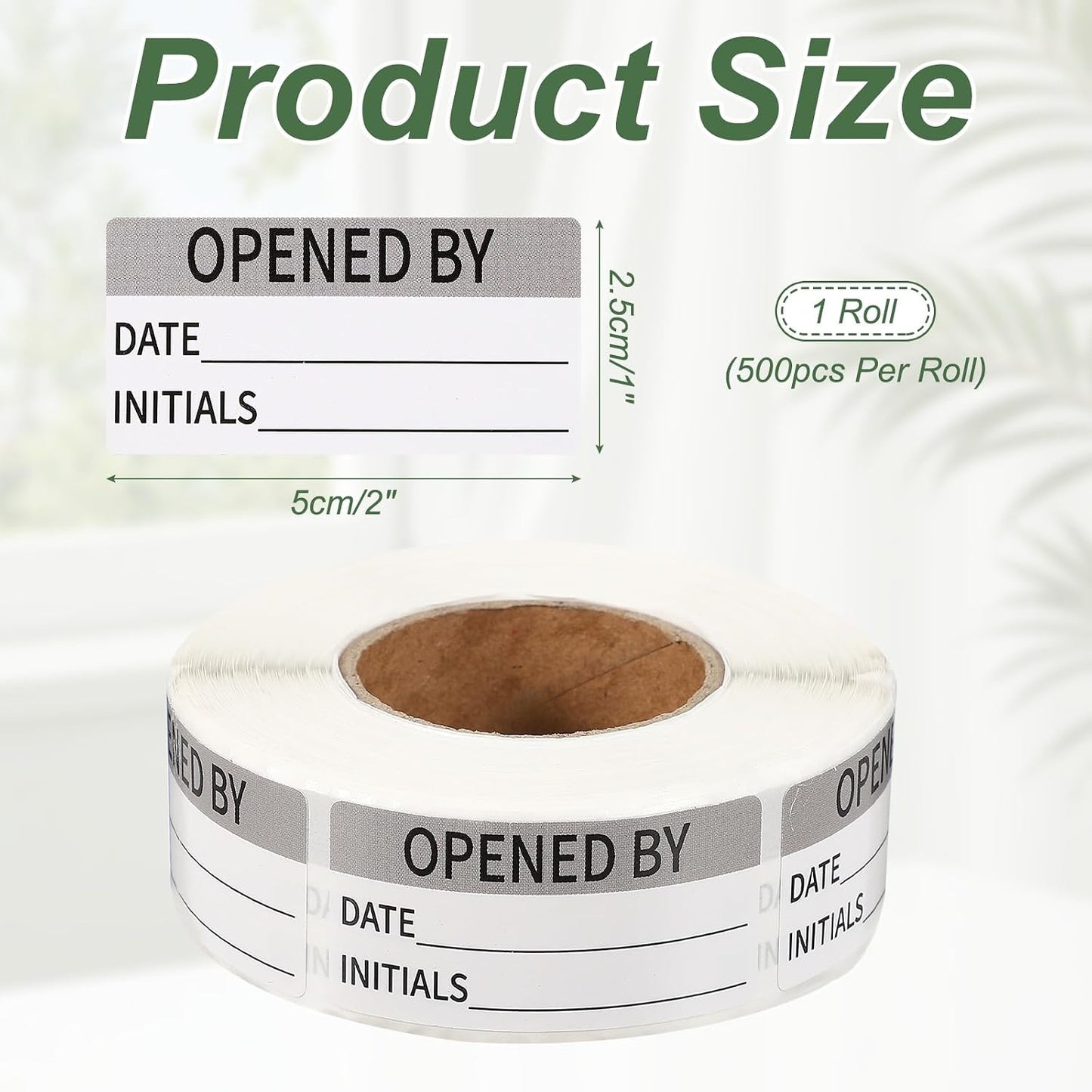 PATIKIL 500 Pcs Expired Date Label Stickers Roll, 2 x 1 Inch Removable Inventory Labels Adhesive Food Sticker Roll for Marking Organizing Inventory and Food Container, White and Black