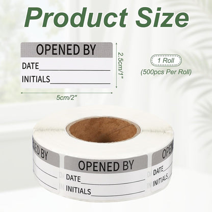 PATIKIL 500 Pcs Expired Date Label Stickers Roll, 2 x 1 Inch Removable Inventory Labels Adhesive Food Sticker Roll for Marking Organizing Inventory and Food Container, White and Black