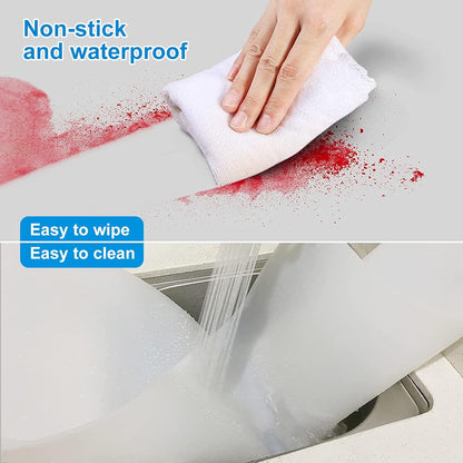 AECHY Extra Large Silicone Mat 78.74”x19.69”x0.08”, Multipurpose Silicone Mat Thick Heat Resistant Mat Shipped Rolled Up Kitchen Counter Mat Nonslip Silicone Mats for Kitchen Counter Translucent