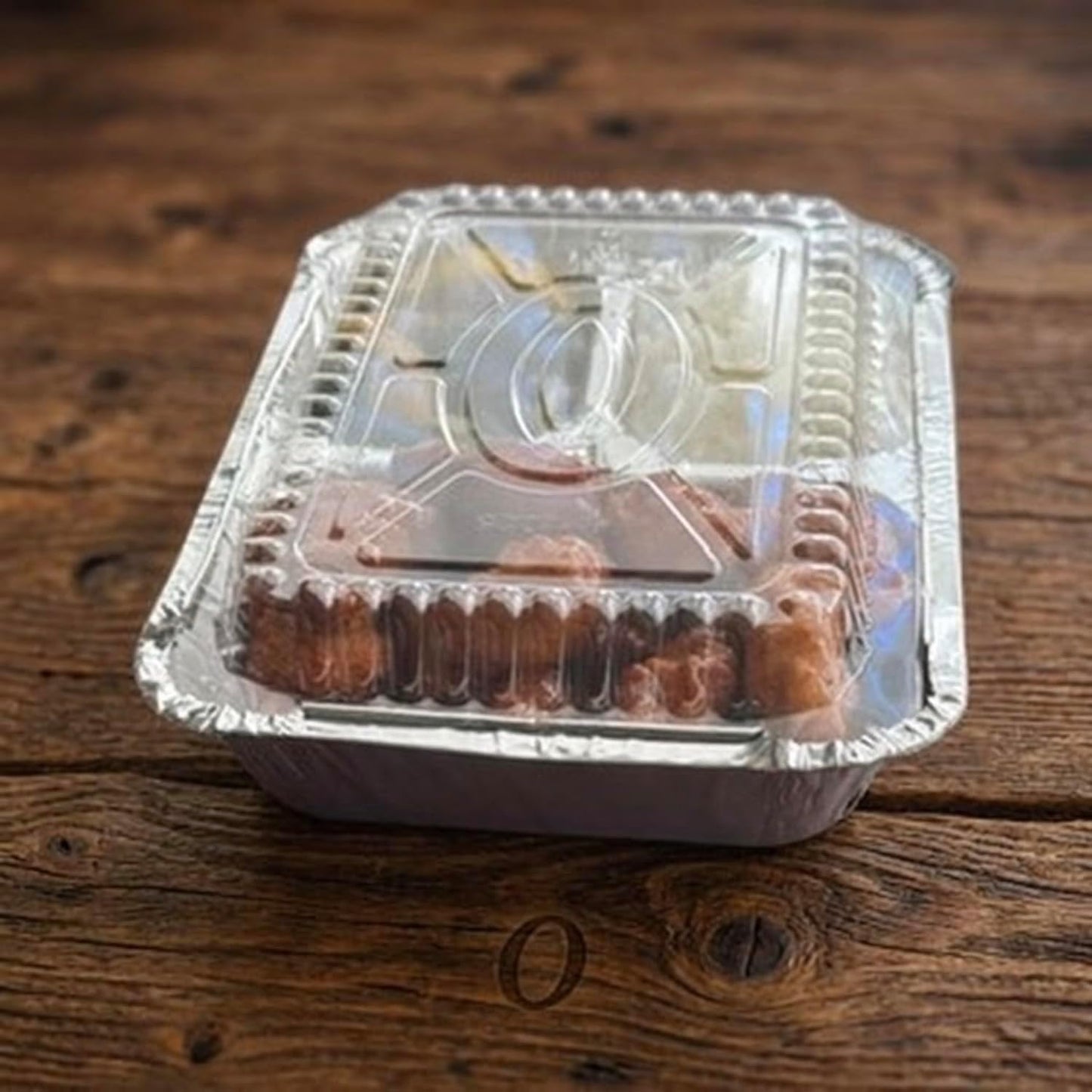 The Baker Celebrations 3 Compartment Aluminum Foil Trays with Lids [30] Pack - 20 oz Disposable Divided Meal Prep Containers - To Go TV Dinner Plates for Takeout & Freezer - Made in USA (8.5" x 6.5")