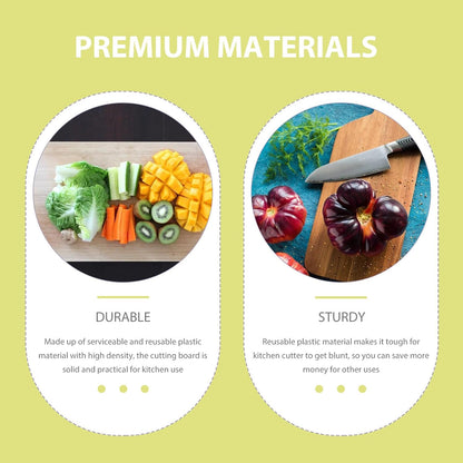 BESTonZON Pp Cutting Board 35x0.8cm Food-grade Kitchen Chopping Mat Lightweight Non-slip Cutting Board for Household and Outdoor Use