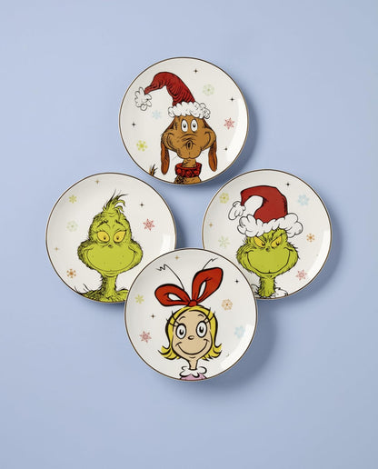 Lenox 898096 Merry Grinchmas Chip & Dip Bowl, Christmas Dishes, Festive Holiday Serveware