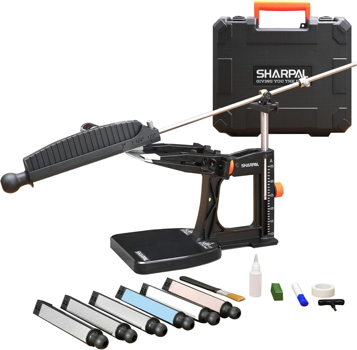 SHARPAL 202H Precision Knife Sharpening System, Adjustable Angle 10–35°