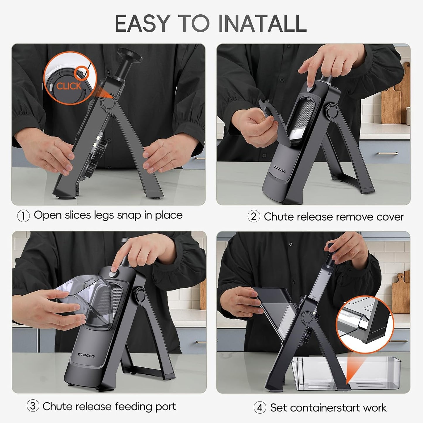 [7 in 1 ] Vegetable Slicer for Kitchen, Safe Mandoline Slicer, Adjustable Veggie Potato French Fry Cutter, Wider Tray & Stainless Steel Grater & Filter Basket & Lid & Cleaning Brush (Gray Pro)