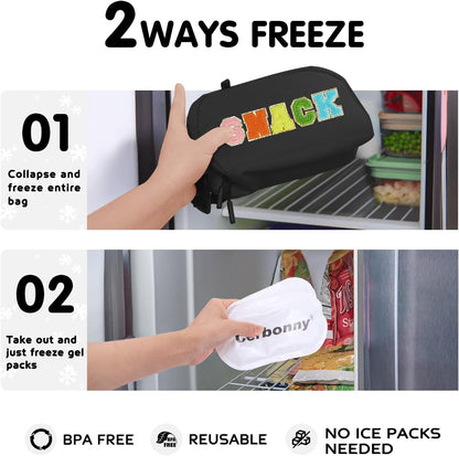 Cerbonny Freezable Cooler Bag for Work/School Travel - Mini Insulated Bag Fit For Yogurt