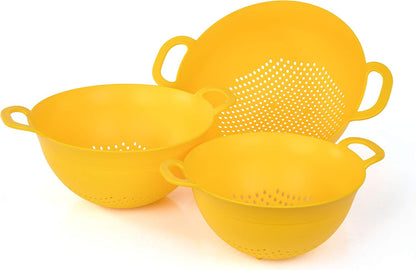 Mintra Home Colanders 3pk (Assorted 3pk, Black)