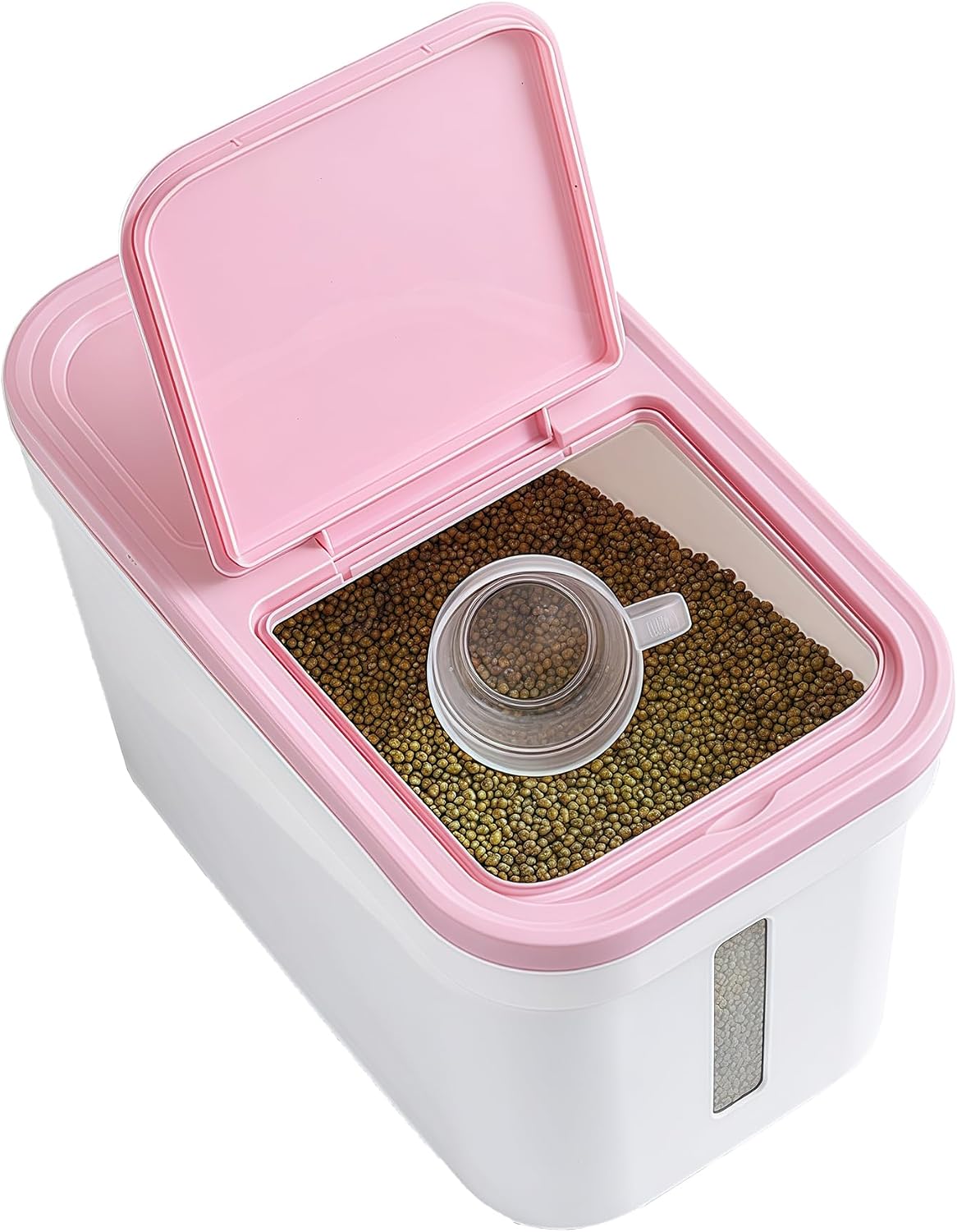 Rice Storage Container 22 lbs Storage Box with Lid Food Storage Flour Bin for Kitchen Pantry Organization, Pet Dog Cat Food Storage Container