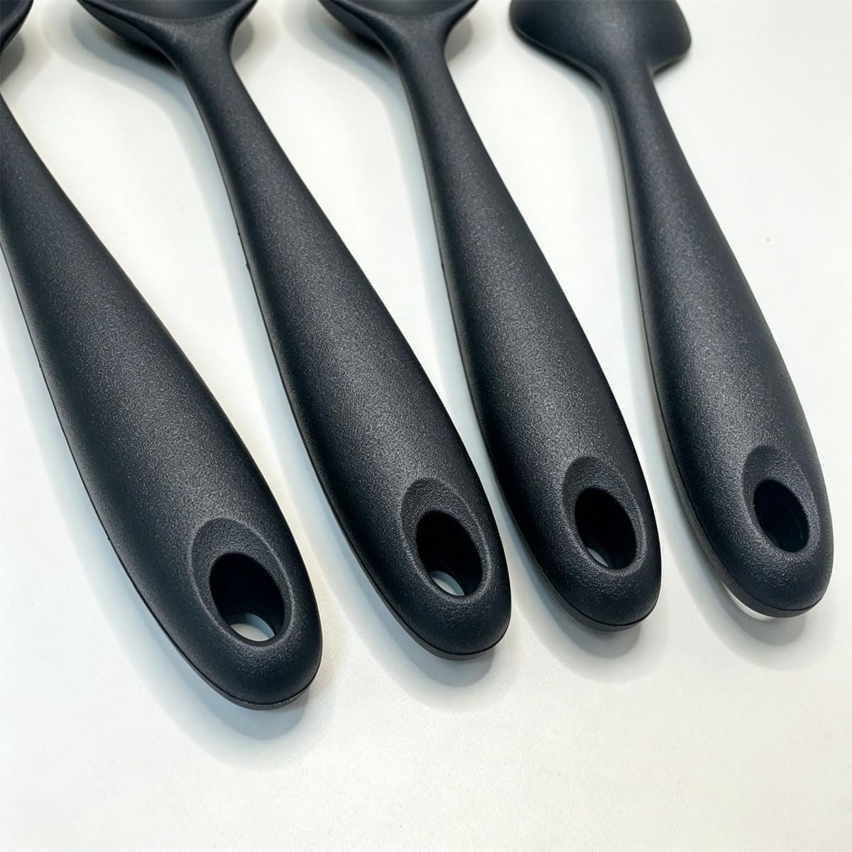 Silicone Spoons Set of 5,Mixing Spoons for cooking,Heat Resistant Spoons, Mixing Spoons for Kitchen Cooking Baking Stirring Mixing Tools (2pcs Large & 3pcs small)