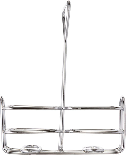 Winco WH-3 Square Oil and Vinegar Holder, 6 Ounce, Chrome Plated,Medium