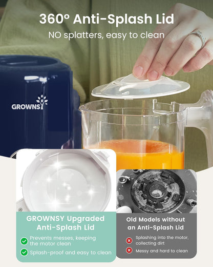 Grownsy Baby Food Maker, Steamer & Blender Baby Food Processor, White