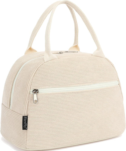 FlowFly Insulated Lunch Cooler Bag - Tote Bag Organizer for Women/Men, Black - Colors A