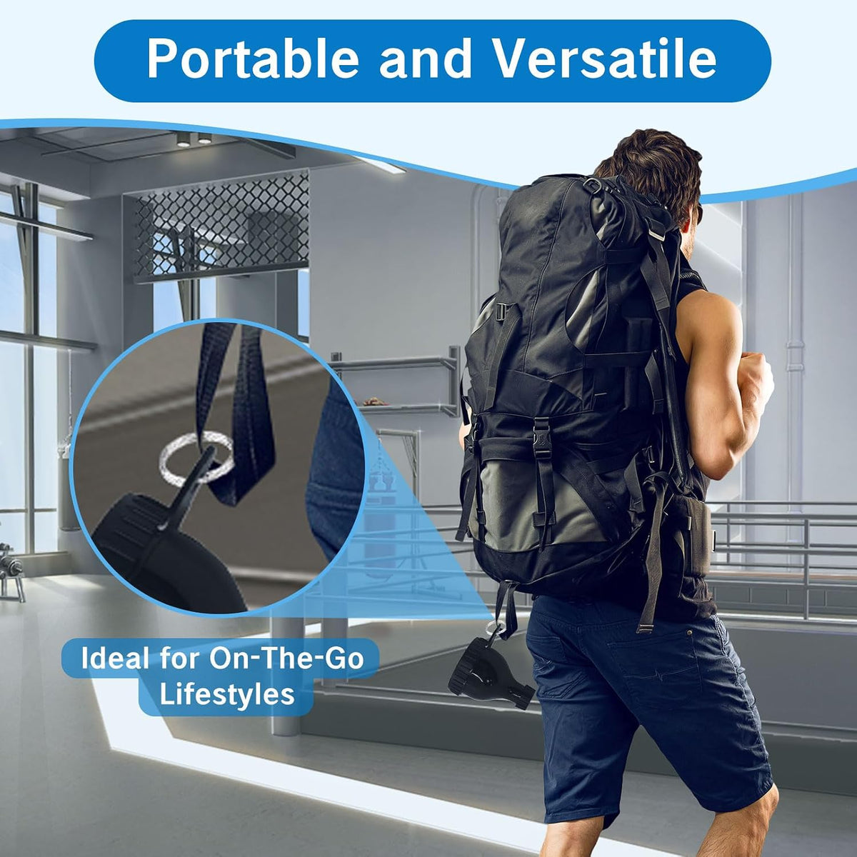 2Pack Protein Powder Container to go Portable Supplement Funnels for Filling Bottles with Protein Powder Compartment Pill Storage, Great for Workout, Travel, to-Go, Fitness