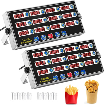 Relaxweex Commercial Digital Kitchen Timer for Cooking, 8 Channel