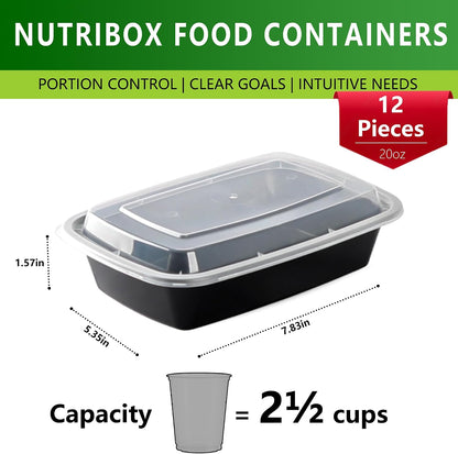 28oz Meal Prep Containers Bulk 48 Set with Forks and Lids - To Go Food Containers 1 Compartment Snack Container Reusable Food Storage Containers, Freezer Safe and Leakproof Plastic Lunch Take Out Box