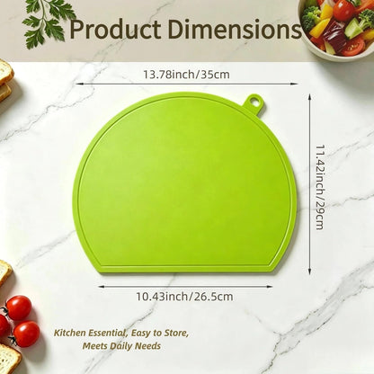 Thick TPU Cutting Board for Kitchen, Flexible Cutting Mat (Orange)
