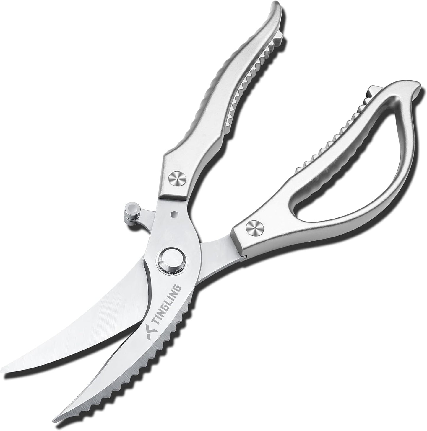 Kitchen Scissors for Food All Purpose: Heavy Duty Poultry Shears for Chicken Bone and Meat, Stainless Steel Cooking Scissors