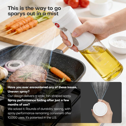 Olive Oil Sprayer for Cooking,Glass Oil Mister Spray Bottle,1g Per Press