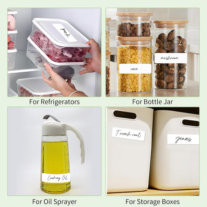 1000Pcs Removable Freezer Labels,1 x 3 Inch Blank Food Labels for Food Containers Jars Waterproof Oil Freezer Tape Easy to Write