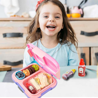 72 Pack Lunch Box Accessories, Including Mini Ketchup Bottle Bear Shaped Condiment Squeeze Bottles Small Sauce Containers Animal Food Picks for Travel Bento Box Picnic