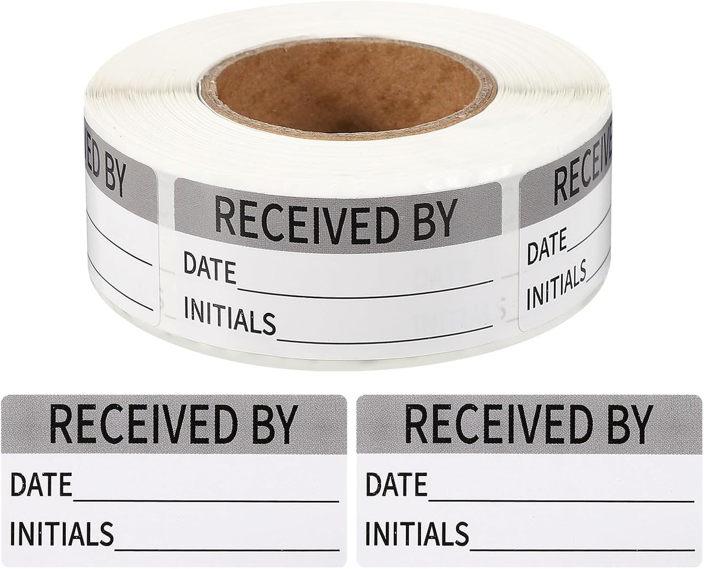PATIKIL 500 Pcs Expired Date Label Stickers Roll, 2 x 1 Inch Removable Inventory Labels Adhesive Food Sticker Roll for Marking Organizing Inventory and Food Container, White and Black