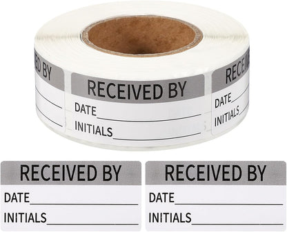 PATIKIL 500 Pcs Expired Date Label Stickers Roll, 2 x 1 Inch Removable Inventory Labels Adhesive Food Sticker Roll for Marking Organizing Inventory and Food Container, White and Black
