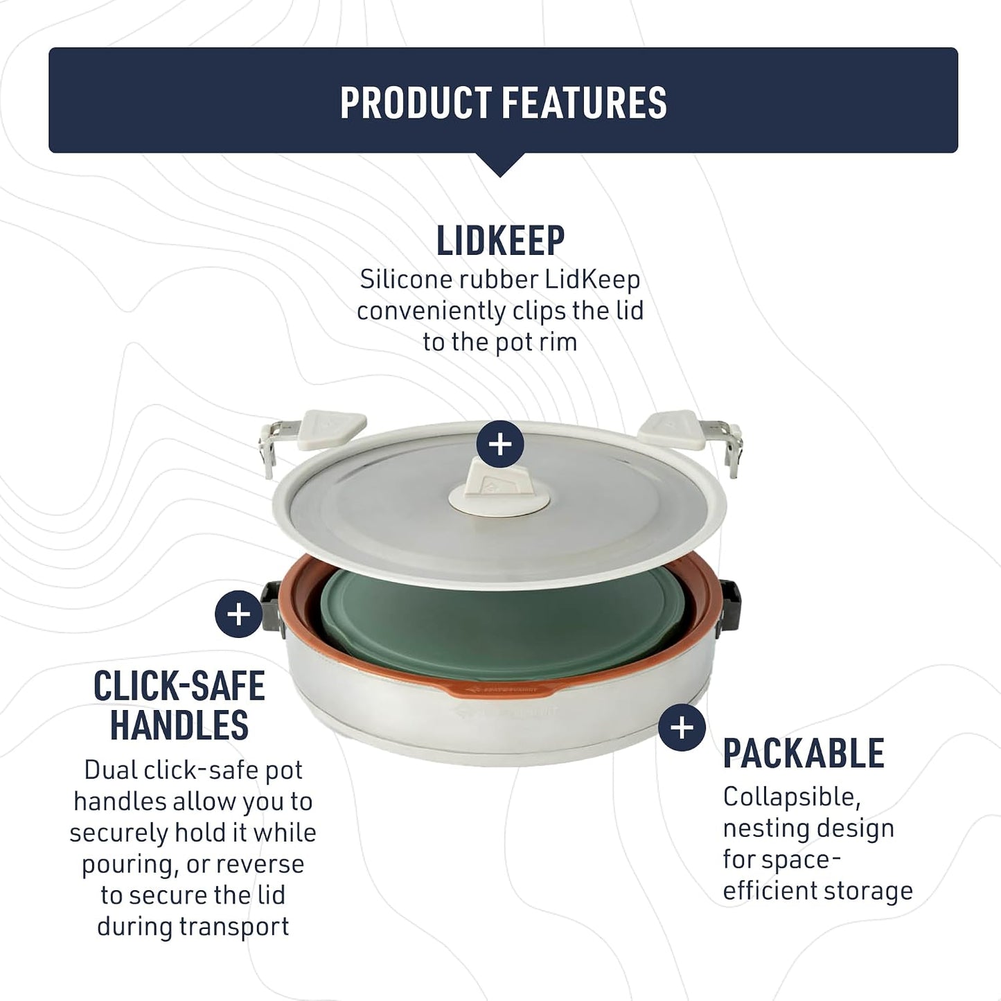 Detour Essentials Camp Cooking Set (4 Piece) by Sea to Summit