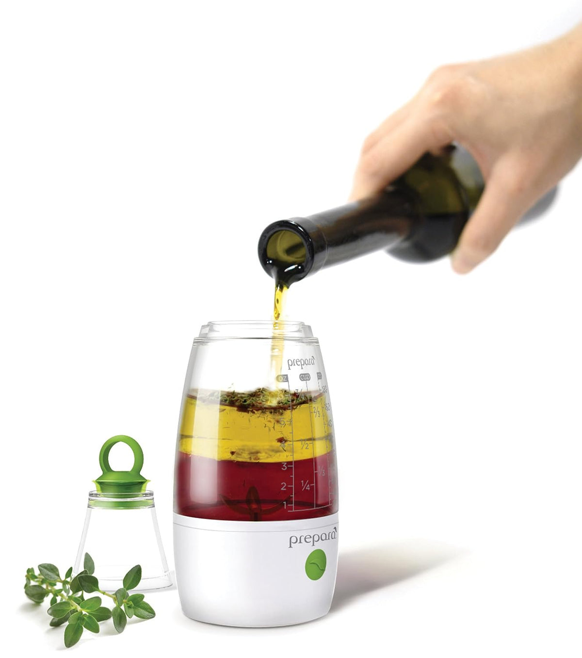 Prepara Dressing Mixer, White/Green