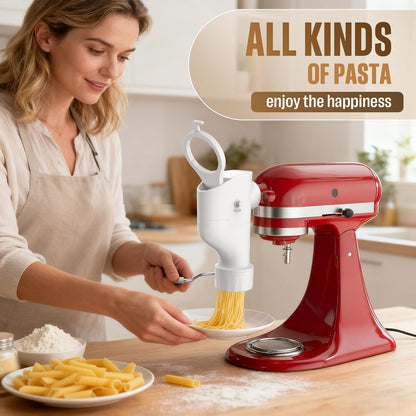 Pasta Press Attachment for KitchenAid Stand Mixer, 7 Pasta Plates