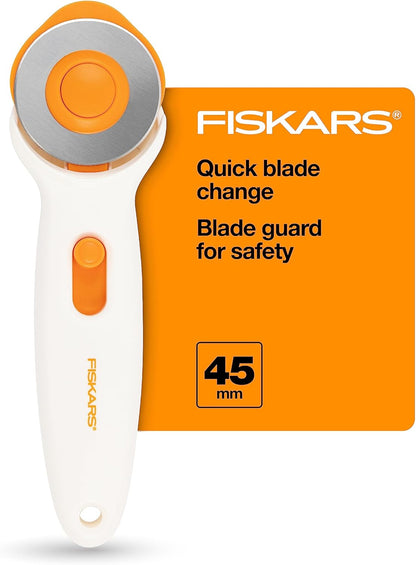 Fiskars 45mm Loop Rotary Cutter for Fabric, Arts, Crafts, Sewing